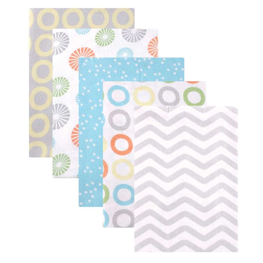 Luvable Friends Unisex Baby Cotton Flannel Receiving Blankets, Basic Elephant, One Size: Baby