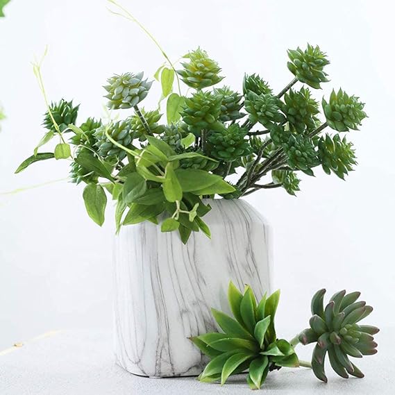 Mini Artificial Succulents Realistic Textured Cactu, Unpotted Faux