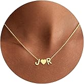Fezodo Heart Initial Necklaces for Girls Kids Women - 18K Gold Filled Dainty Heart Initial Letter Necklace Teen Girls Gifts Trend Stuff Birthday Gifts for 5 6 7 8 9 10 11 Year Old Girl Gifts