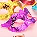 Bememo 12 Pieces Unisex Plated Masquerade Half Face Mask Wedding Props Mardi Gras Party Masks Carnival Costume Accessory