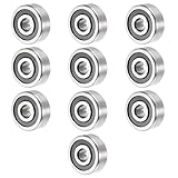 uxcell 10pcs 623-2RS 3mmx10mmx4mm Double Sealed