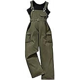 Ecolala Girls Overalls Sleeveless Crop Top and Casual Wide Leg Jumpsuit 2 Pieces Outfits