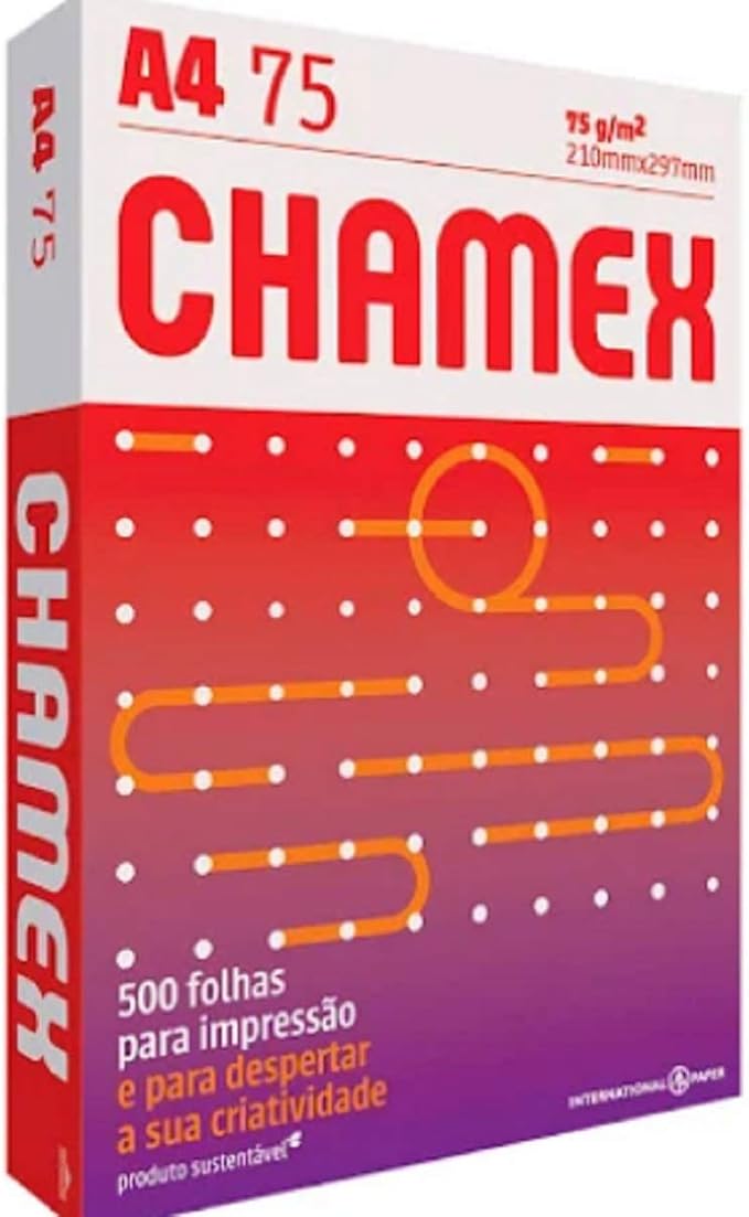 Papel Sulfite A4 Chamex 75g 500 folhas 