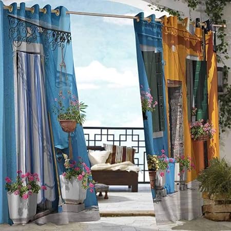 Amazon Com Diliteck Custom Outdoor Curtain Tuscan Retro Tuscan