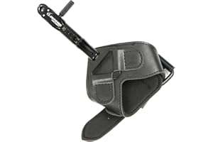 LOKHEIRA ARCHERY Archery Compound Bow Release Aid Trigger - Adjustable Release-Buckle Strap for Hunting, Automatic Reset After Launch(Black Pro)