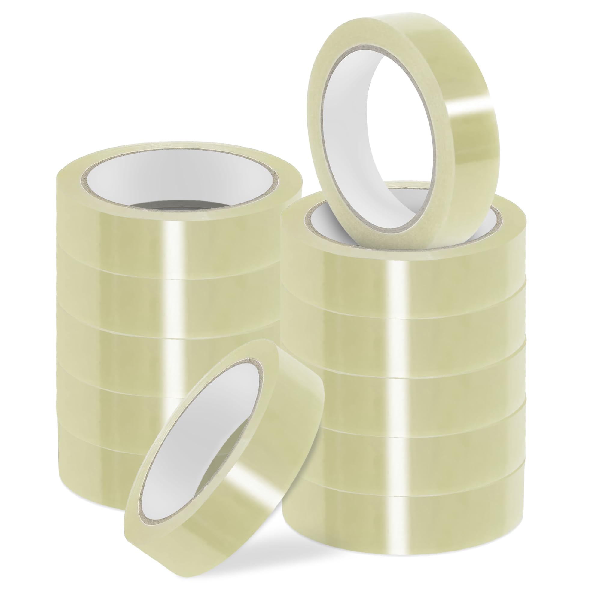G4GADGET 12 pack of Clear Packing Tape Strong Quality Tape 24mm x 40meter