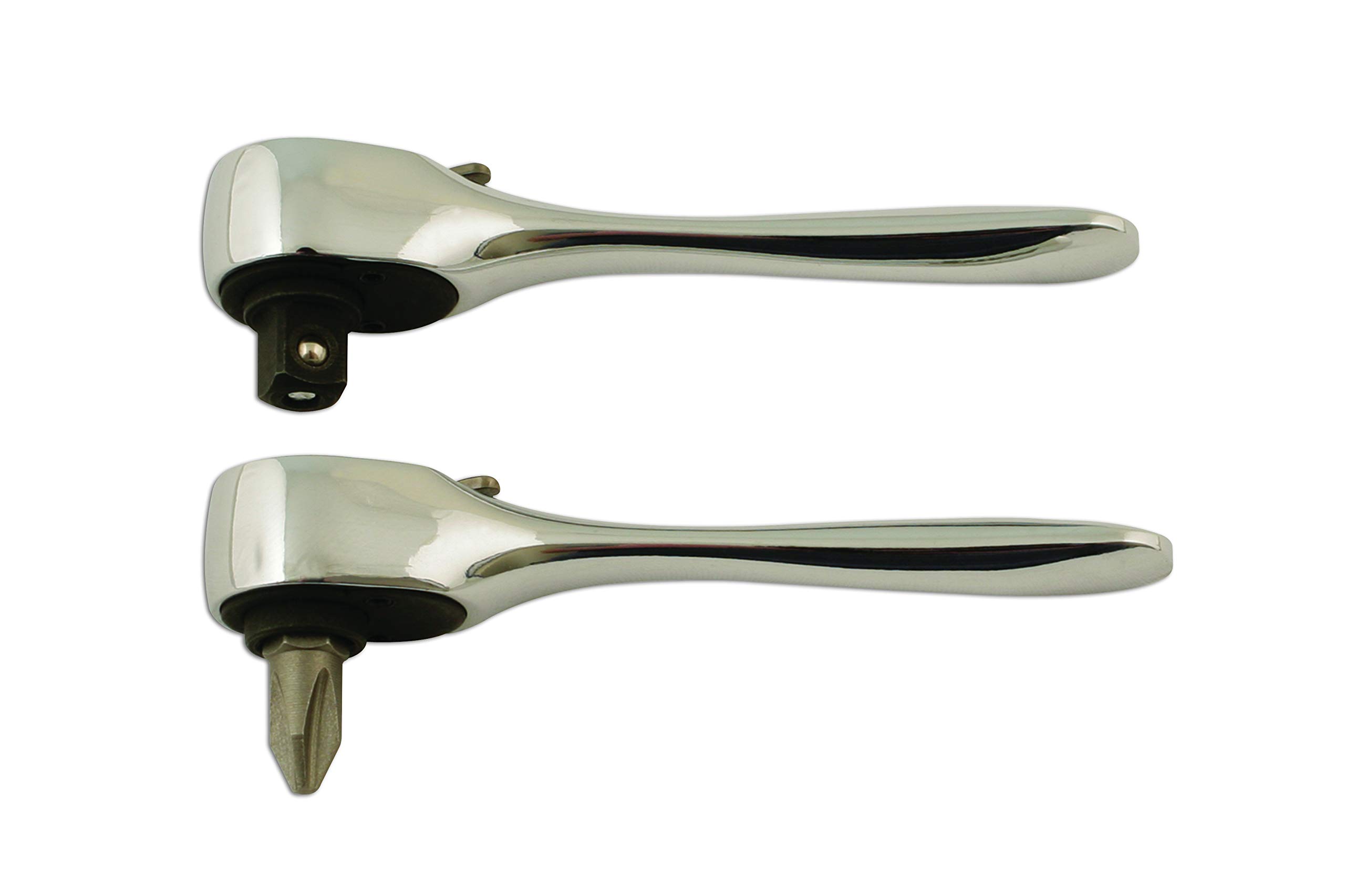 Laser 5822 Micro Ratchet Set 1/4"D 2pc