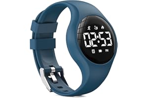 synwee Kids Digital Pedometer Watch, Step Counting Watch, Fitness Tracker, Waterproof, Date/Alarm Clock/Timer, for Children Teens Boys Girls Women