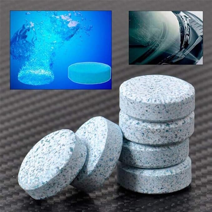 10Pcs Auto Car Windshield Glass Wash Cleaning Concentrated Effervescent Tablets(Blue) Buy