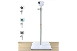 AceTaken White Webcam Stand Holder Compatible with OBSBOT Meet 2/Meet SE and Insta360 Link 2C White Webcams