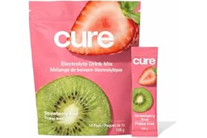 Cure Hydration Electrolyte Drink Mix – Strawberry Kiwi (14 Sachets)