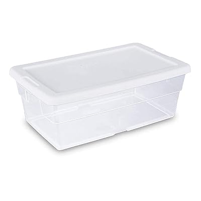 sterilite white tote
