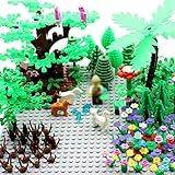 Garden Pack Block Parts Plant Leaves Scenery Accessories Plant Set Building Toy Animals Trees Plants Flowers Compatible with all Major Brands