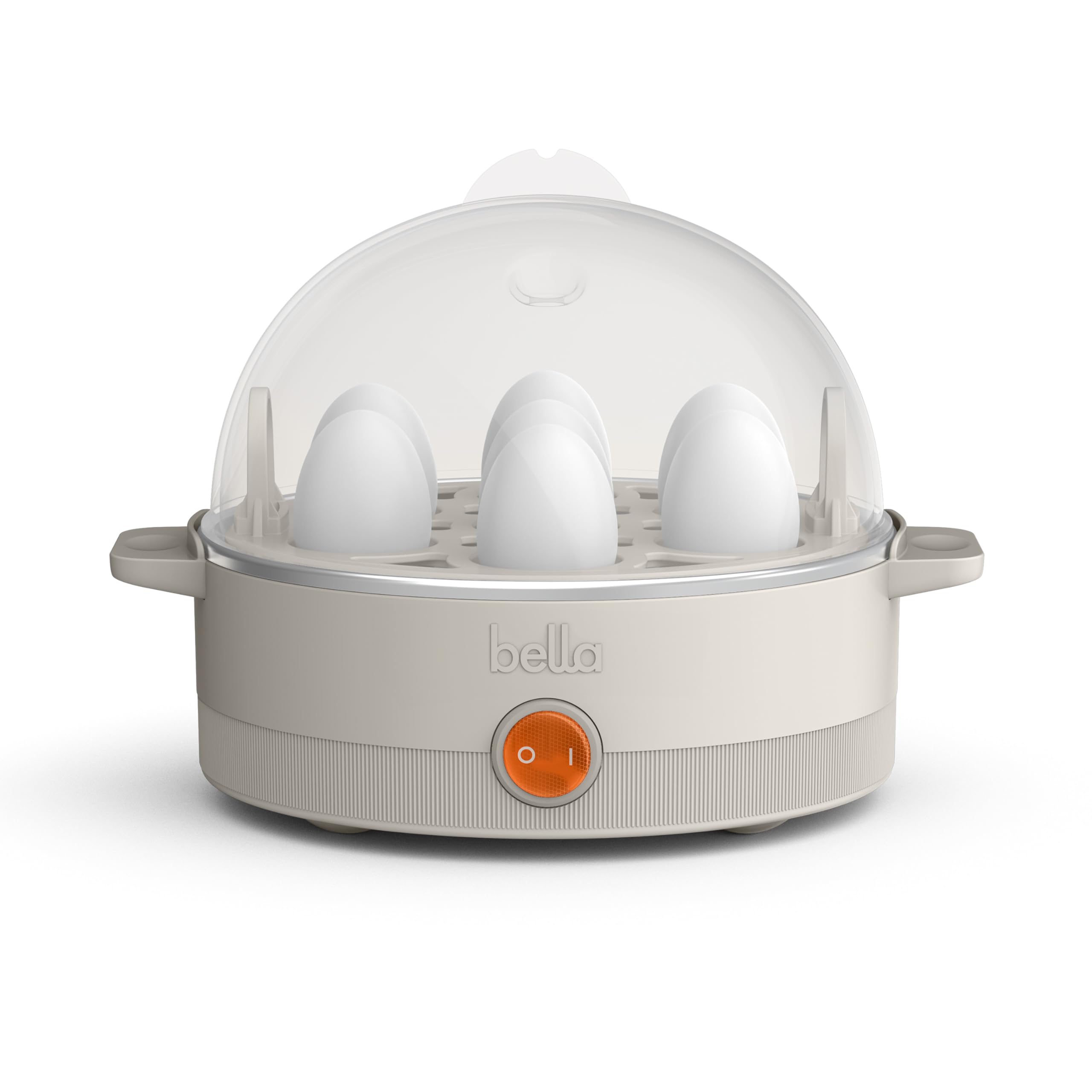 Photo 1 of bella Electric Egg Cooker, 7 Eggs Capacity Tray, Single Stack, for Poached, Scrambled, Hard, Medium & Soft Boiled Eggs, Omelets and Steamed Dumplings, Auto Shutoff, 360 Watt, Oatmilk