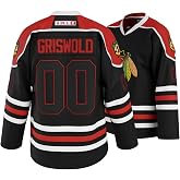 UNLC Griswold Youth #00 Movie Hockey Jersey &ndash; Stitched Letters &amp; Numbers Authentic Fan Apparel Breathable Polyester S-XL Kids
