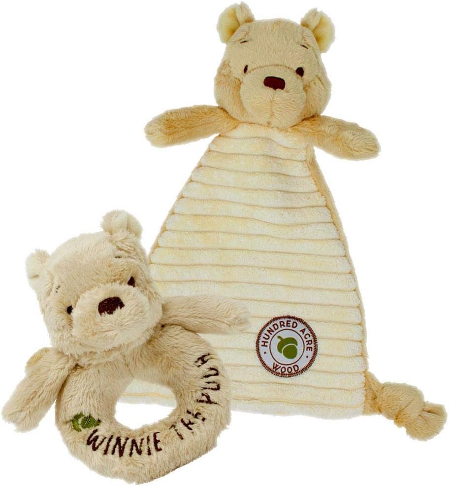 Winnie the Pooh Classic Baby Comforter & Rattle Gift Set Amazon.co.uk