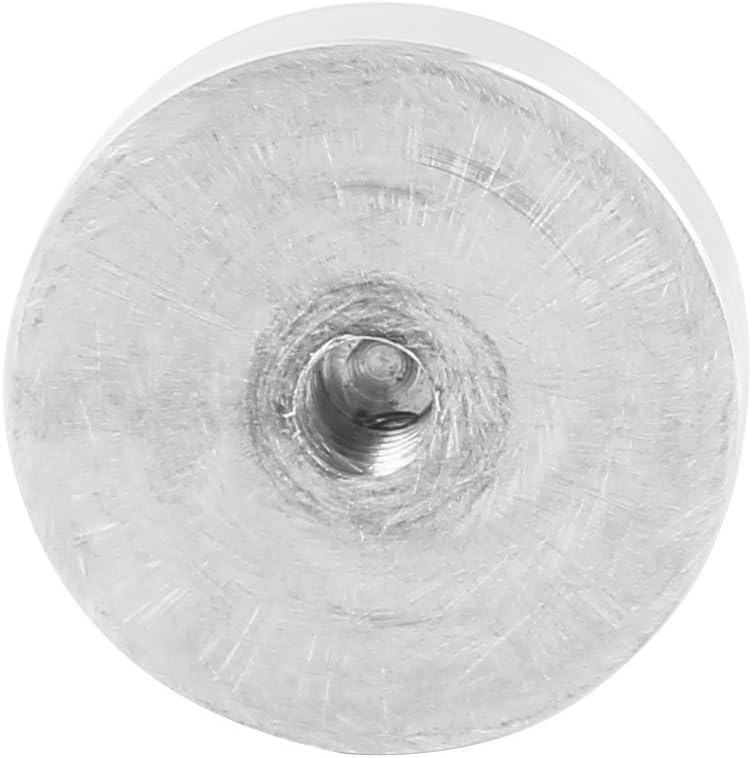 Sourcingmap M8 Thread39mm Diameter Round Shape Aluminum Disc Hardware 4pcs for Glass Table, Silver Tone - Image 4