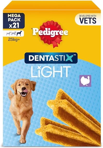 Pedigree Dentastix Light 21 Sticks Large Dog Treats Dental Chews
