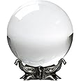 Amlong Crystal 8 inch (200mm) Clear Crystal Ball with Elephant Stand