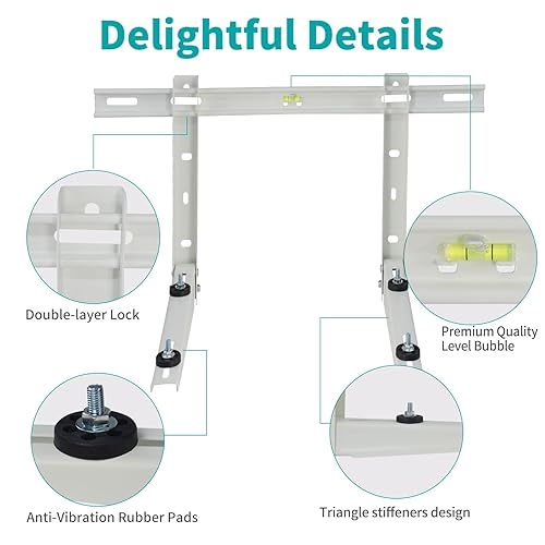 beginner rabbit vibrator Appli Parts APAB-3160 Mini Split Wall Mounting Bracket, Heavy Duty Outdoor  Support Up to 352 lbs. Fit 5000 to 36000 BTU Units, Includes Level Cross  Bar, Anti Vibration Pads and Full Installation Kit main image 0