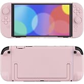 PlayVital Protective Case for Nintendo Switch 2 - Cute Dockable Hard Case Shell for Switch 2 with Thumb Grip &amp; Sticker &amp; Button Caps, Anti-Scratch &amp; Shockproof Cover Skin - Cherry Blossoms Pink