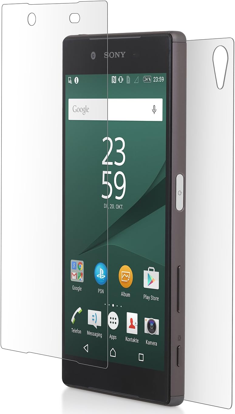 StilGut Tempered Glass Screen Protector (Front and Back) Compatible with Sony Xperia Z5, Front & Back