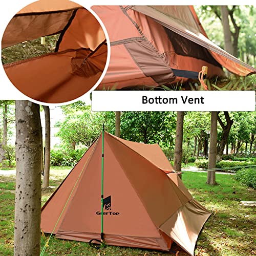 GEERTOP Trekking Pole Tent 2 Person Ultralight Compact Backpack Tent