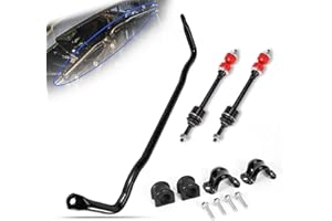 loosoo 55398938AC Front Suspension Stabilizer Bar with K80894 Sway Bar End Links, Fit for 2009-2018 Dodge Ram 1500 2019-2022 Ram 1500 Classic 4WD, W/Bushings&Retainers&Screws Replace 55398938AB