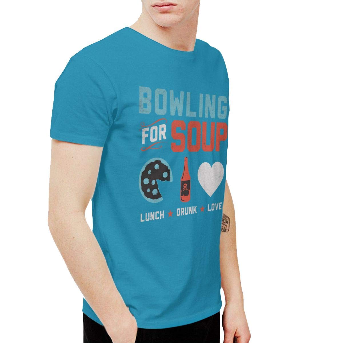 Urahara Bowling For Soup Lunch. Drunk. Love. Short Sleeve T-shirt Spider Baby Blue