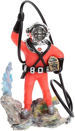 diver aquarium ornament