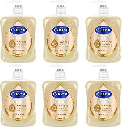 Carex Advanced Care Shea Butter Antibacterial Hand Wash 6 x 500ml