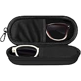 reiliva Dual Glasses Case PU Hard Shell Multiple Eyewear Storage Box Shockproof Portable Travel Double Sunglasses Glasses Organizer for Men Women