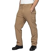 Flyplus Men’s Waterproof Hiking Pants Fleece Lined Soft Shell Winter Snow Ski Insulated Outdoor Work Pants