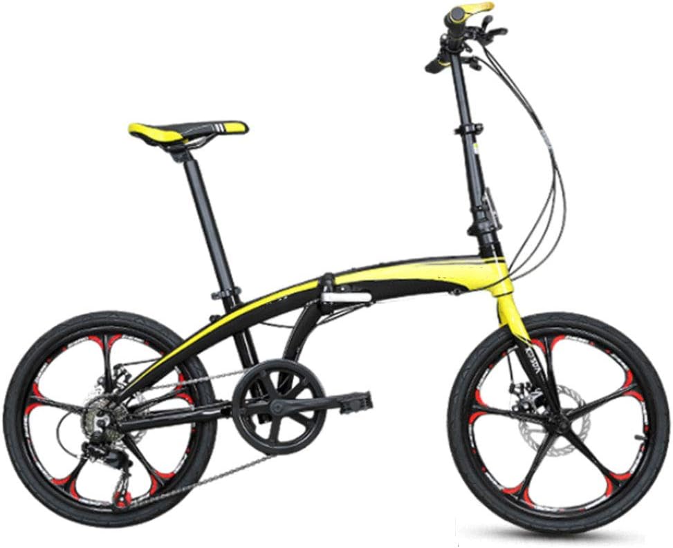 20 Inch Aluminum Alloy Ultra Light Folding Bicycle Adult Portable Children's Women's 7 Speed Mini Variable Speed Not Stuck