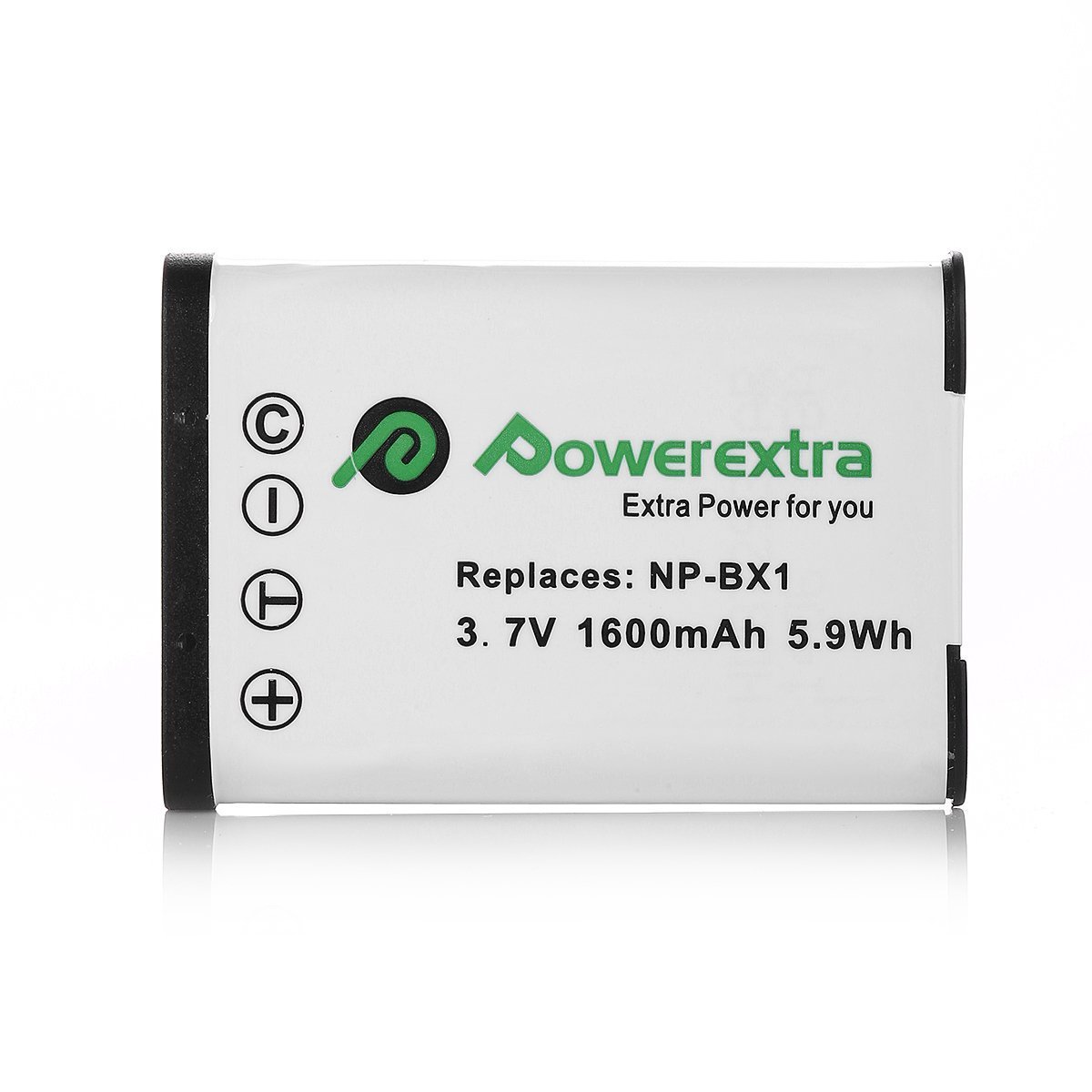 Powerextra 2 Pack Reemplazo Sony NP-BX1 Batería Li-ion para Sony NP-BX1 / M8 y Sony Cyber-shot DSC-RX100, DSC-RX100 II, DSC-RX100 III, DSC-RX100 V, DSC-RX100 IV, HDR-CX405