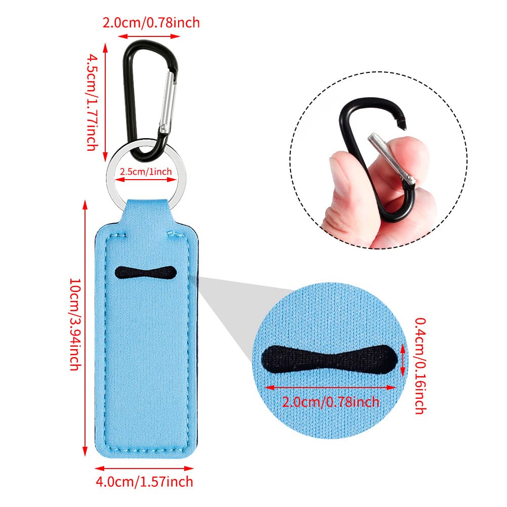 Pengxiaomei Chapsticks Holder Keychain for Lipstick Stocking Stuffers for Women