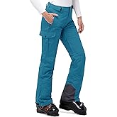 33,000ft Women's Insulated Snow Pants, Waterproof Snowboard Ski Pants with Boot Gaiters