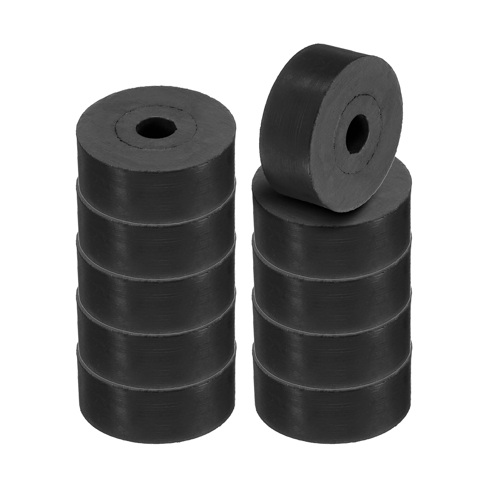 PATIKIL Multi Purpose Rubber Spacer, 20 Pcs 1"OD 0.26"ID 0.4"Thickness Neoprene Round Anti-Vibration Isolation Pads Isolator Rubber Bushings Spacer Washer for HVAC Bolts Car Accessories