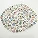 Soleebee HJ011 Mixed Random 18 - 20mm Alloy Rhinestones Snap Buttons Jewelry Charms (Pack of 50)