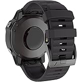OVERSTEP Compatible with Garmin Fenix 6X Band, 26mm Quick-Fit Silicone Watch Bands Replacement for Fenix 5X / Fenix 5X Plus/F