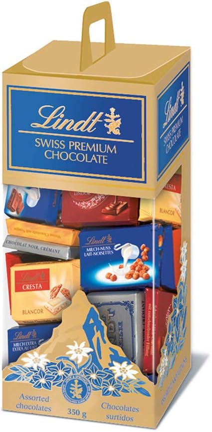 Chocolate Sortido com Recheio Cremoso Swiss Premium Caixa 350g Lindt 