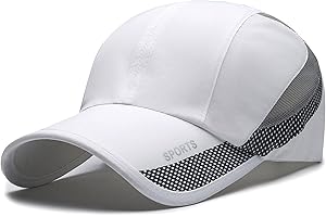 Malaxlx Quick Dry Baseball Cap for Men Women – Adjustable Breathable Sports Hat UPF 50+ Sun Protection
