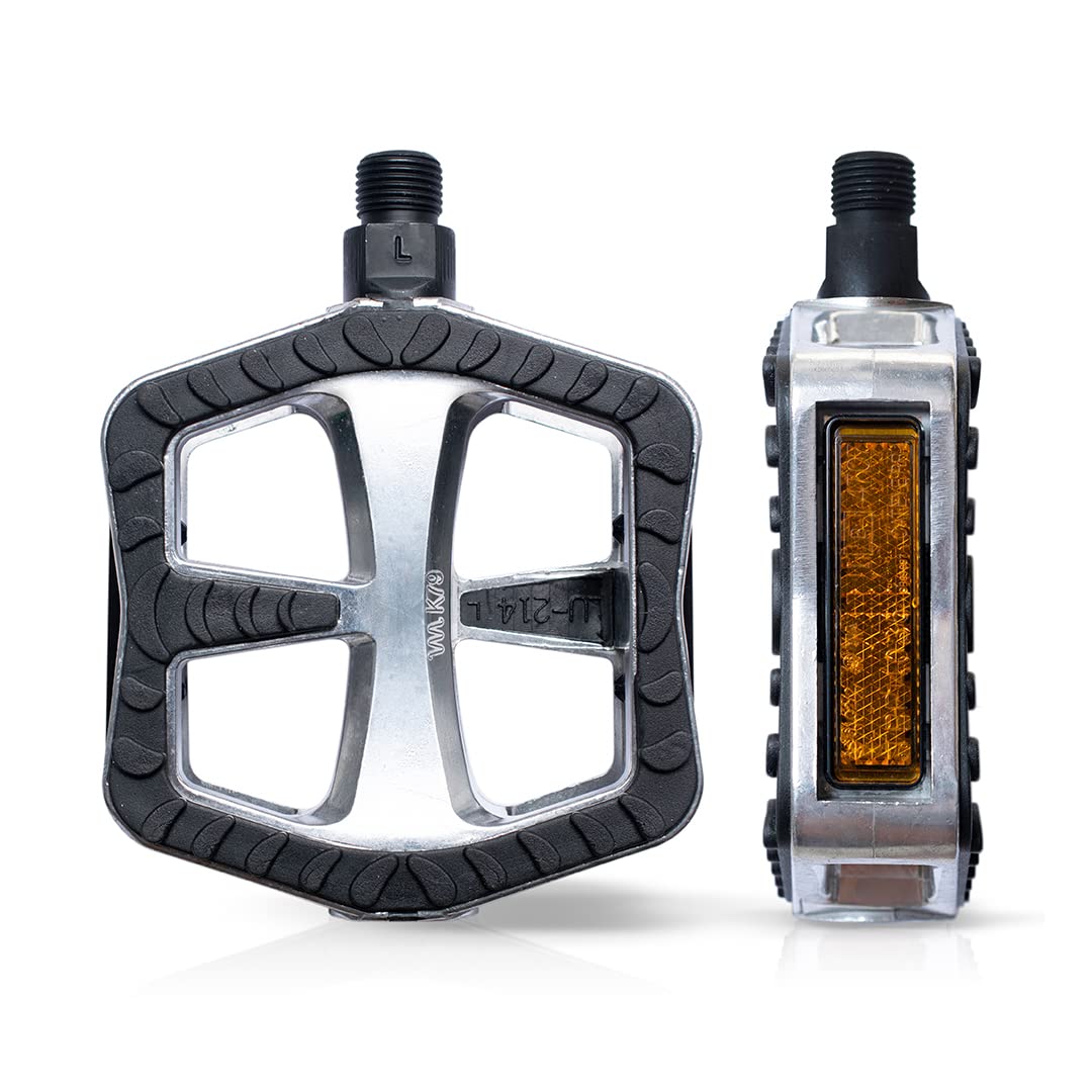 Point 26000400 City/Comfort Pedal Aluminium with Kraton Cover Silver/Black