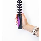 Cricket Static Free Volumizer Hair Brush - Styling, and Detangling All Hair Types, Long, Short, Thick, Thin, Curly, Straight, and Wavy, Drama Queen (Purple)
