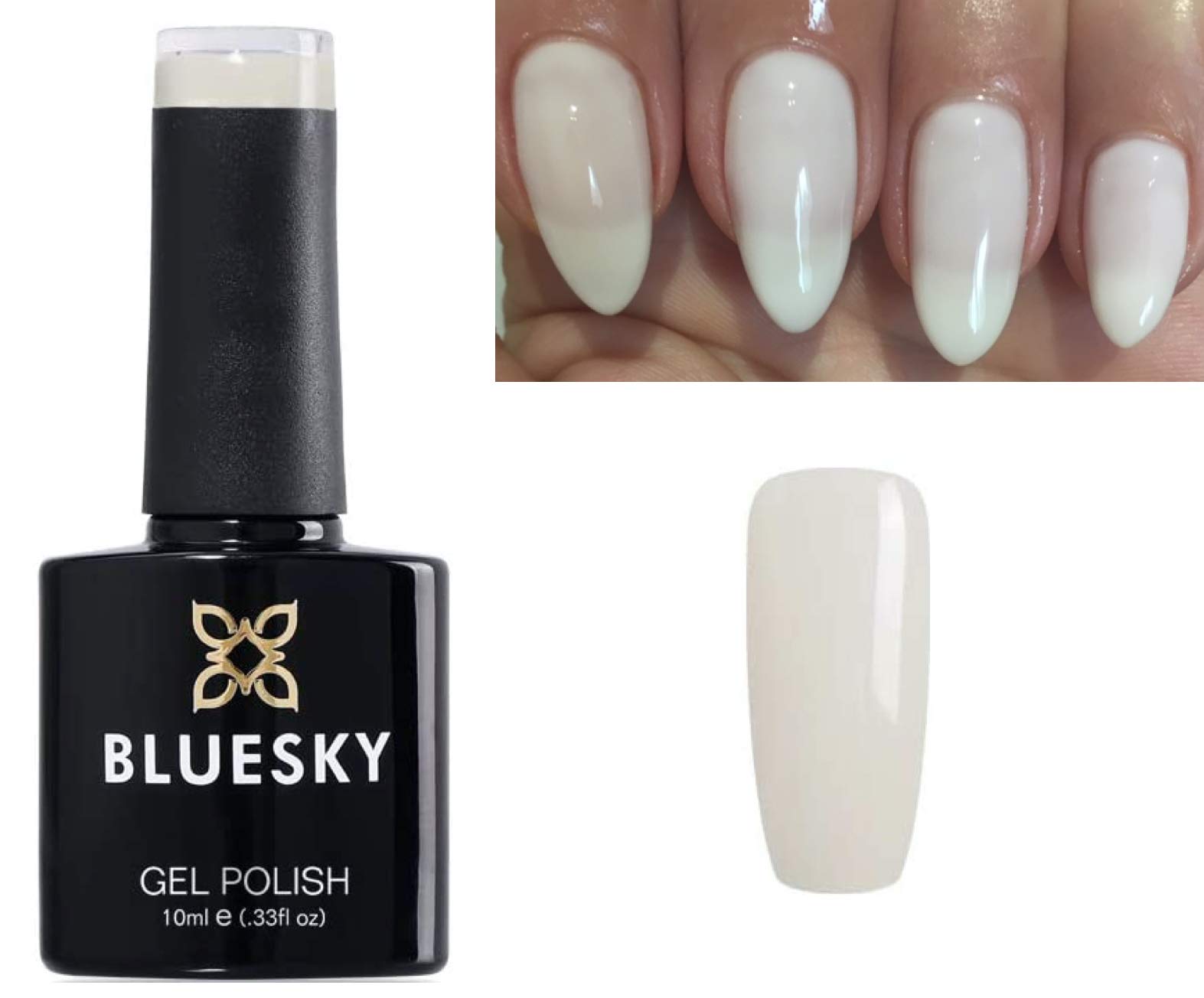 Bluesky GEL POLISH MILKY WHITE UV LED Soak Off 10ml A049 / A49 — image 1