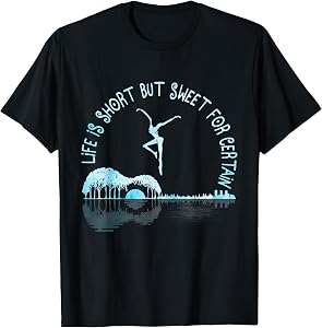 Music Lover Life is Short But Sweet for Certain Guitar T-Shirt
