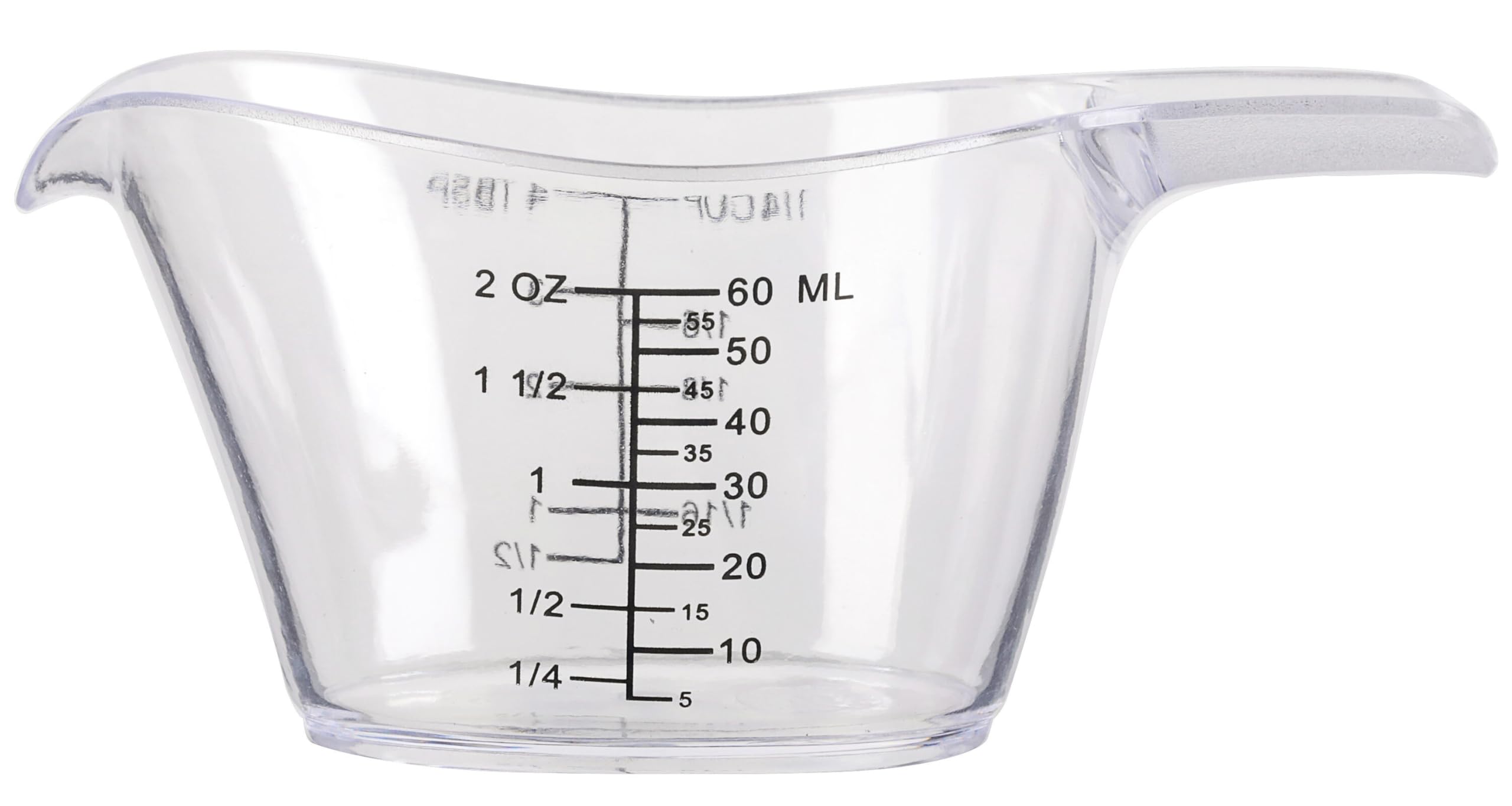 Photo 1 of 2 Oz Measuring Cup, 1/4 Cup Acrylic Measuring Cups, Clear