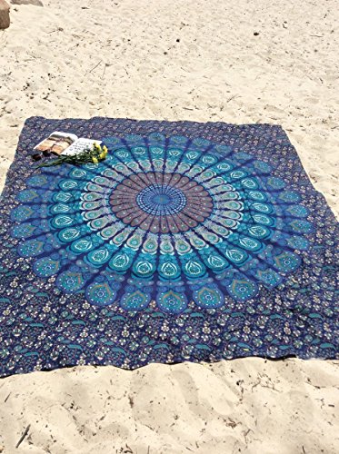 image for Federal Exports Handmade Cotton Mandala Bedspread Throw Bohemian Backd
