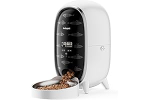 DUDUPET Automatic Cat Feeders, 3L Timed Cat Dry Food Dispenser, Auto Dog Feeder with 10s Voice Recorder, Automatic Pet Feeder Dual Power Supply, Pet Food Dispenser for Cats and Small Dogs