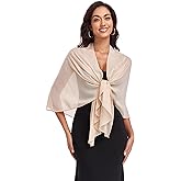 Pukguro Shawl Wraps for Women Evening Dresses Chiffon Soft Capelets Wedding Bridal Cover Up